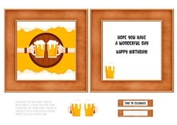 Time To Celebrate - Beer Topper Plus Insert