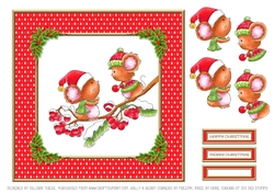 Cute Critters Holiday Topper (Card Two)