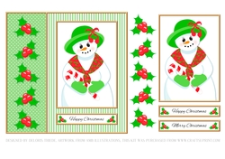 Cute Little Snowlady Holiday Topper