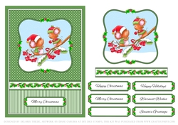 Cute Critters Holiday Topper (Card One)
