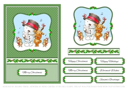 Cute Critters Holiday Topper (Card Three)