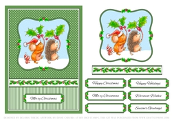 Cute Critters Holiday Topper (Card Six)