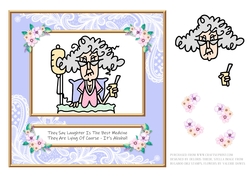 Stella - Funny Get Well Topper (Purple)