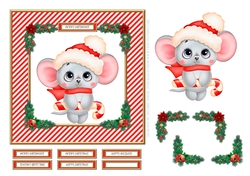 Cute Little Mouse Holiday Topper