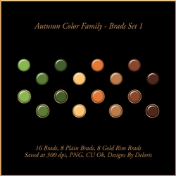 Brads Set 1 (Autumn Color Family)