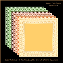 Paper Pack 5 (Autumn Color Family)