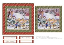 Lovely Watercolor Winter Scene