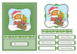 Cute Critters Holiday Topper Card Two