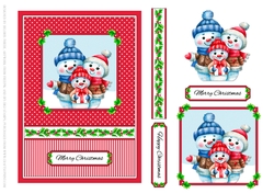 Cute Little Snow Family 
