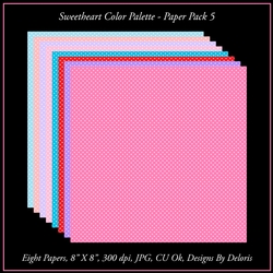 Sweetheart Color Palette - Paper Pack 5