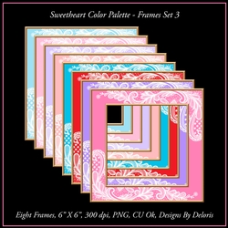 Sweetheart Color Palette - Frames Set 3