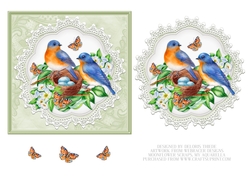 Lovely Birds Nest Floral Topper