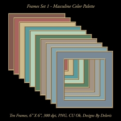 Frames Set 1 (Masculine Colors)