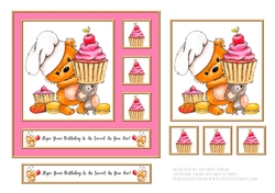 Cute Critters Birthday Topper (One)