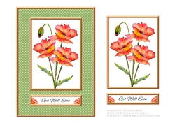 Lovely Poppies Get Well Topper (Card Three)