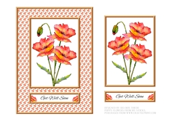 Lovely Poppies Get Well Topper (Card Four)