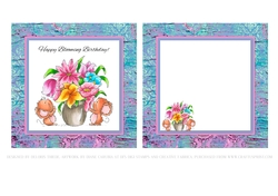 Cute Critters Birthday Topper Plus Insert