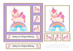 Wishing You A Magical Birthday Unicorn (Card Two)
