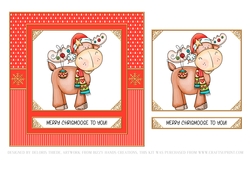 Merry Chrismoose To You - Red
