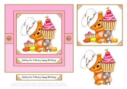 Cute Critters Birthday Topper