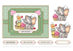 Cute Critters Birthday Topper #2