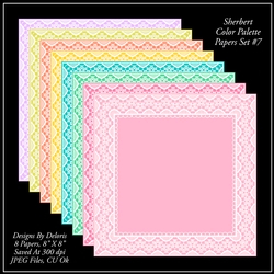 Paper Pack 7 - Sherbert Color Palette