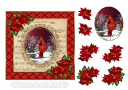 Lovely Cardinal Holiday Topper