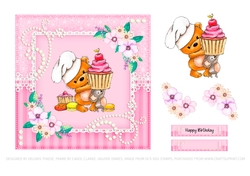 Cute Critters Birthday Topper (Three)