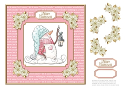 Cute Snowman Holiday Topper - Two