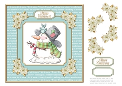 Cute Little Snowman - Blue