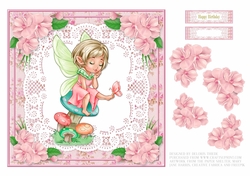 Cute Little Fairy Birthday Topper
