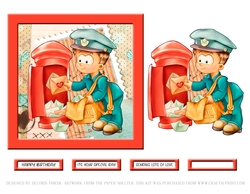 Cute Birthday Or Valentines Day Topper (Card Two)