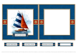 Nautical Birthday Topper Plus Insert