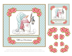 Cute Snowlady Holiday Topper (Two)