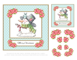 Cute Snowman Holiday Topper 