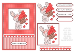 Somebunny Loves You - Valentine Topper