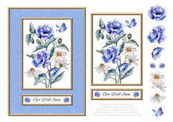 Lovely Watercolor Flowers Get Well Topper