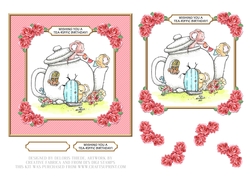 Wishing You A Tea-Riffic Birthday (Pink)