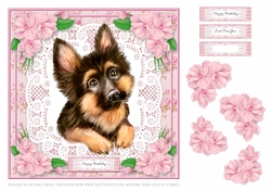Cute Puppy Birthday Topper #4