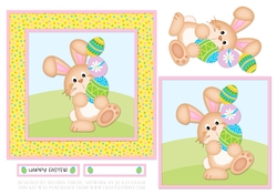 Cute Easter Bunny Topper (Card Five)