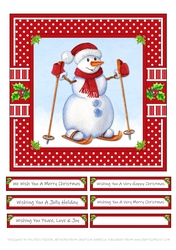 Cute Lil Snowman - Card Two