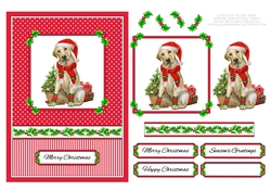 Cute Labrador Christmas Topper