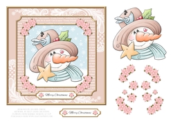 Cute Snowman Holiday Topper - Card One