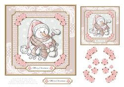 Cute Snowlady Holiday Topper