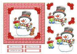 A Gift For You - Cute Snowman Holiday Topper