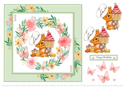 Cupcake Cuties Birthday Topper