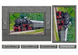 Vintage Steam Train Topper For Birthday Or Fathers Day