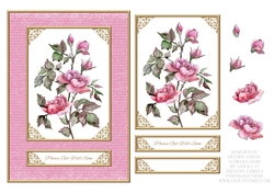 Lovely Wild Roses Get Well Topper
