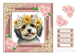 Cute Puppy Topper - Card One