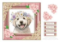 Cute Puppy Topper - Card Two
